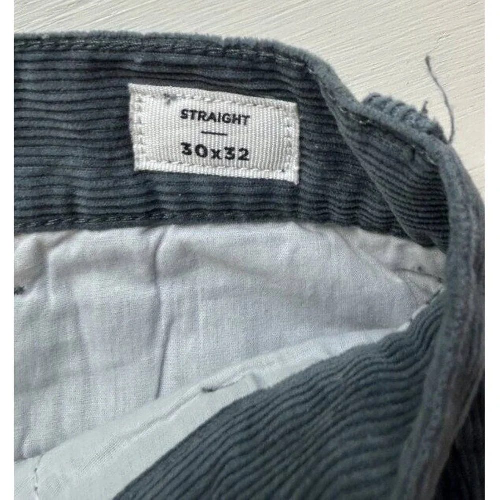 Pacsun Mens Straight Corduroy Pants Dusty Blue Size 30 x 32